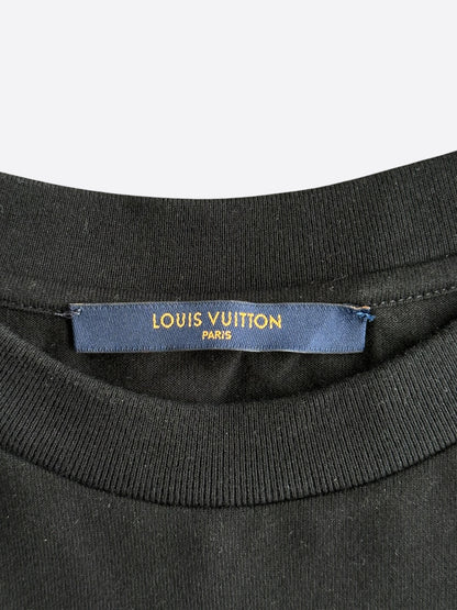 Louis Vuitton Black & White Vuittons Graphic T-Shirt