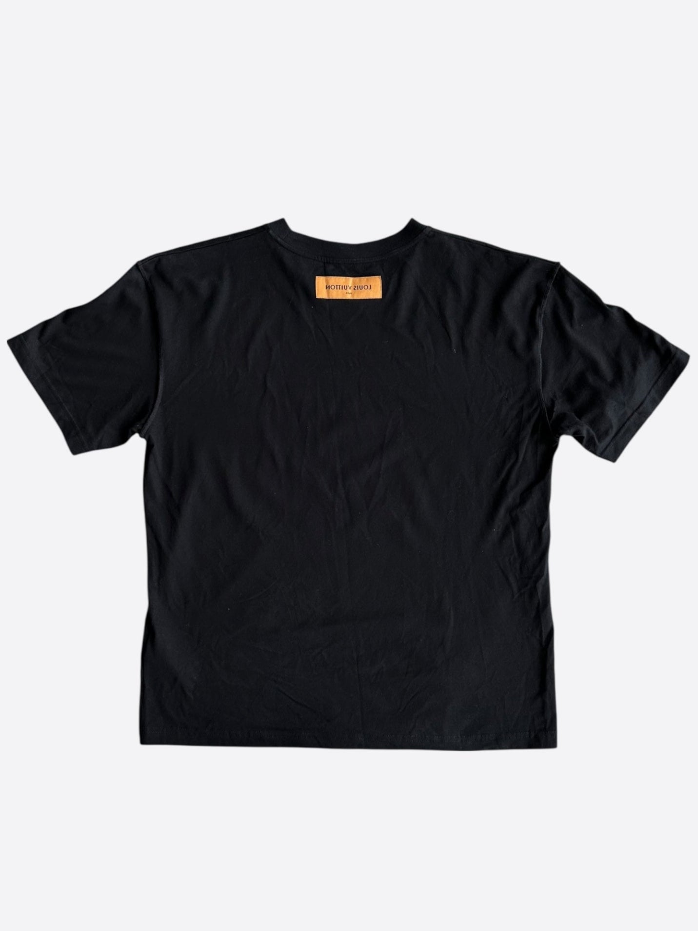 Louis Vuitton Black & White Vuittons Graphic T-Shirt