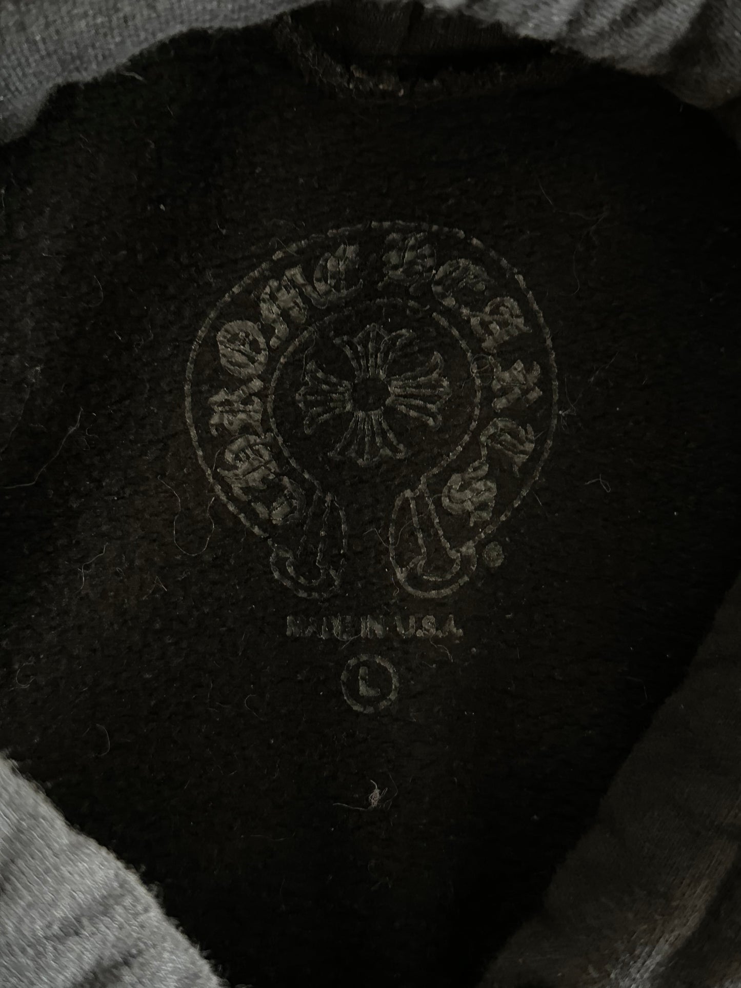 Chrome Hearts Black & Blue Online Exclusive Horseshoe Logo Hoodie