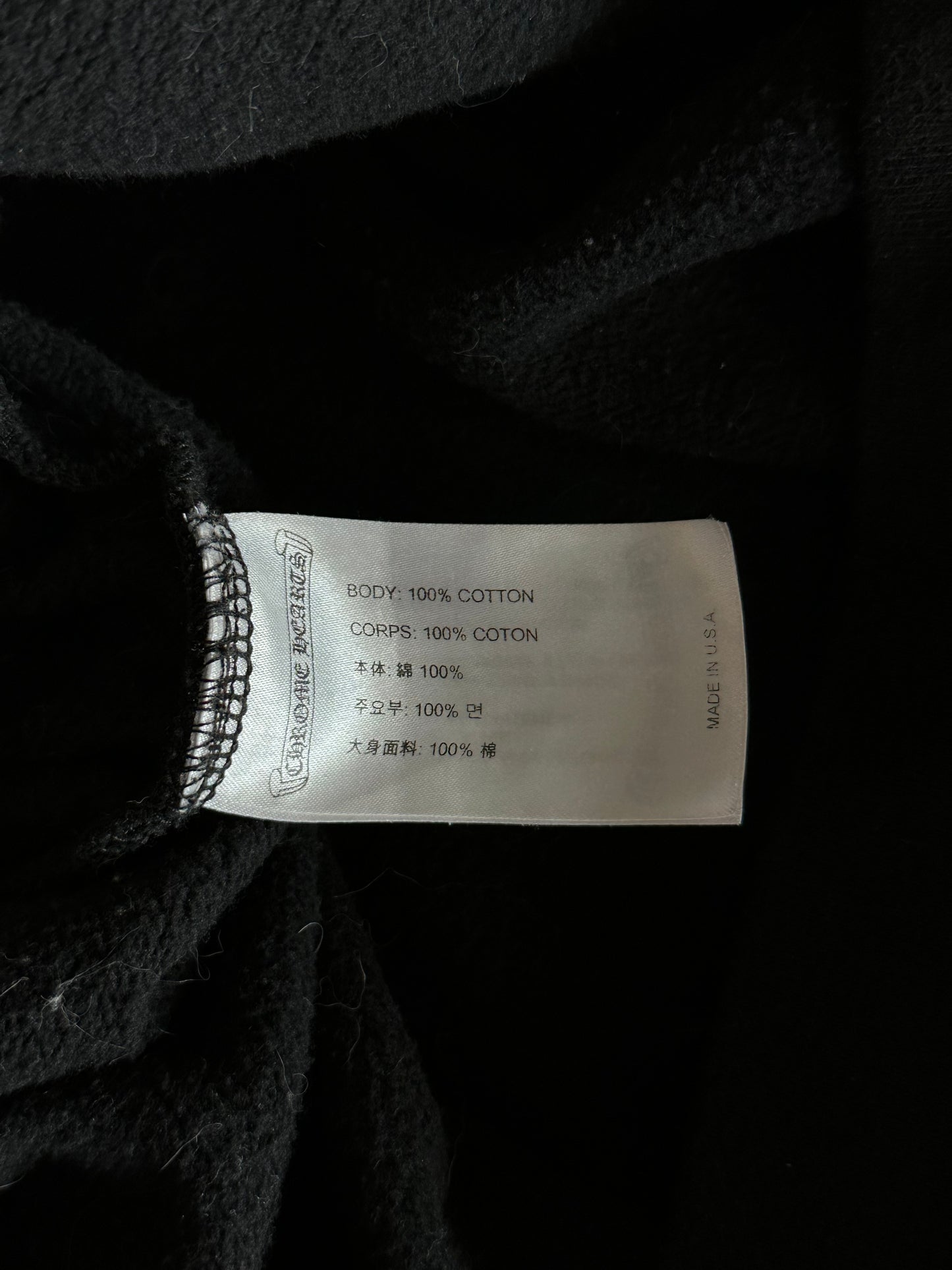 Chrome Hearts Black & Blue Online Exclusive Horseshoe Logo Hoodie
