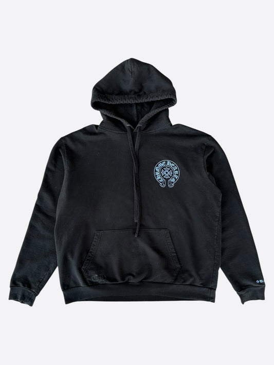 Chrome Hearts Black & Blue Online Exclusive Horseshoe Logo Hoodie