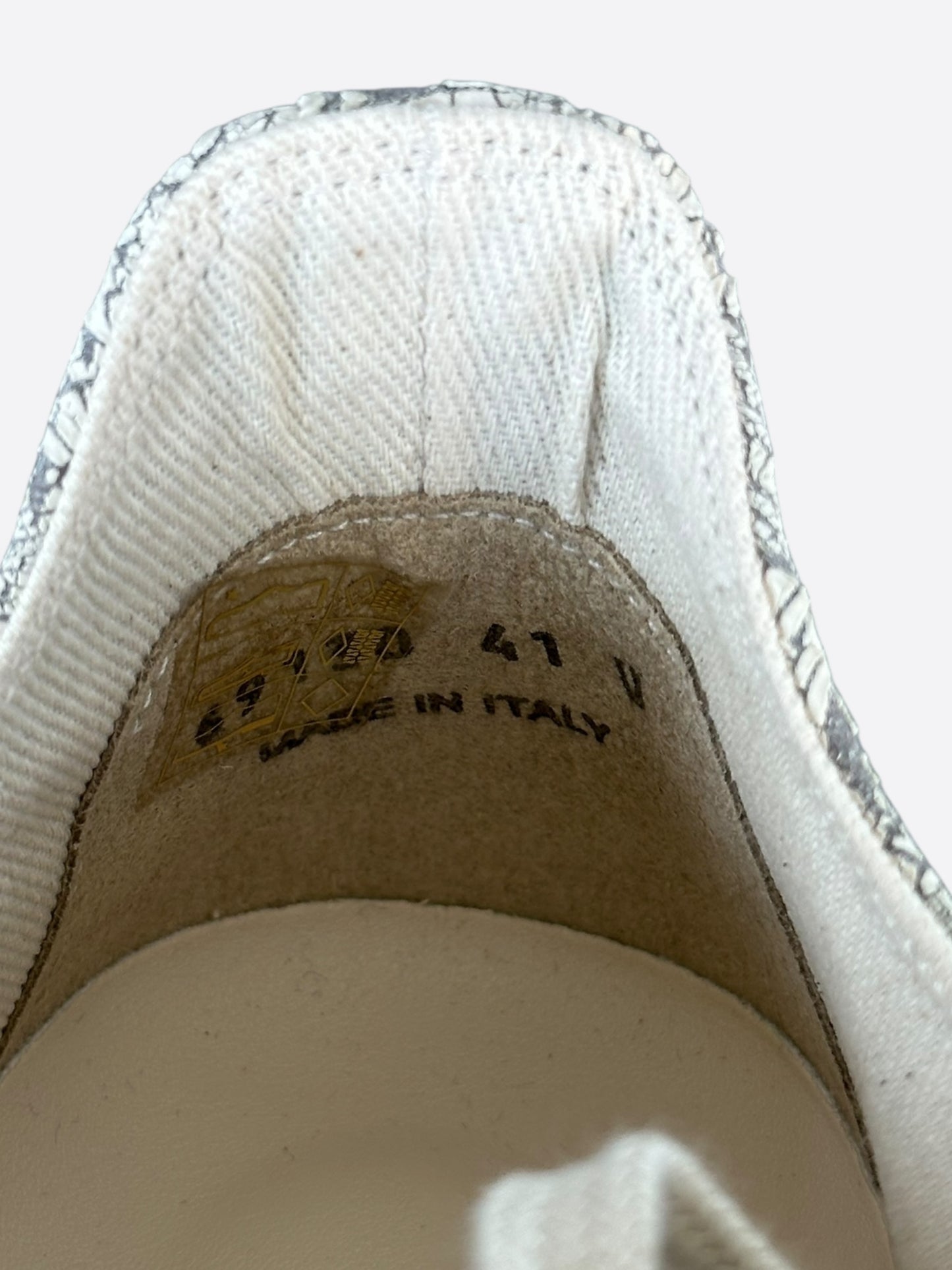 Rick Owens Cracked Milk Low Top Sneakers
