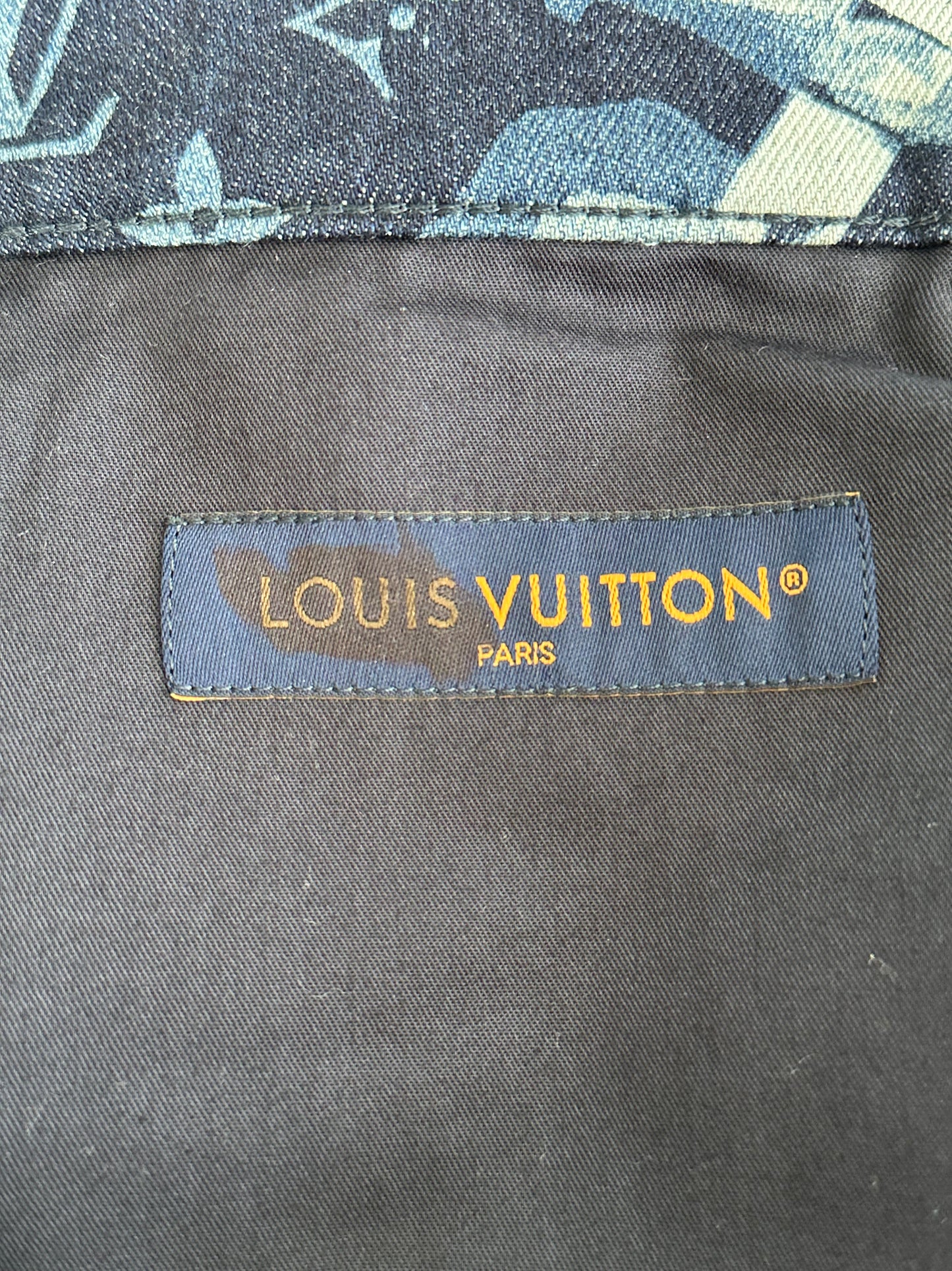 Louis Vuitton Blue Floral Monogram Jeans