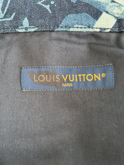 Louis Vuitton Blue Floral Monogram Jeans