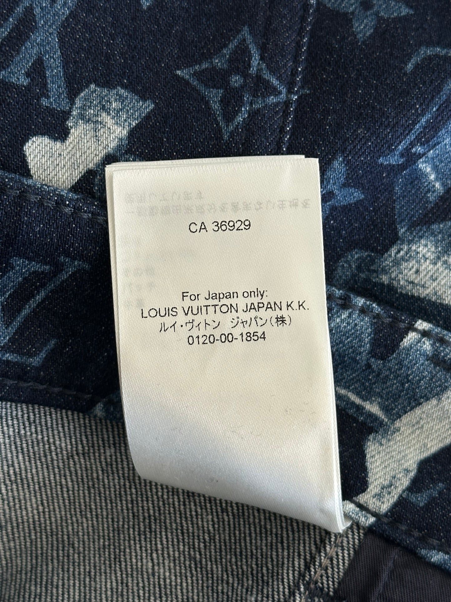 Louis Vuitton Blue Floral Monogram Jeans