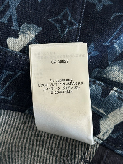 Louis Vuitton Blue Floral Monogram Jeans