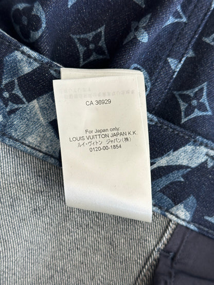 Louis Vuitton Blue Floral Monogram Jeans