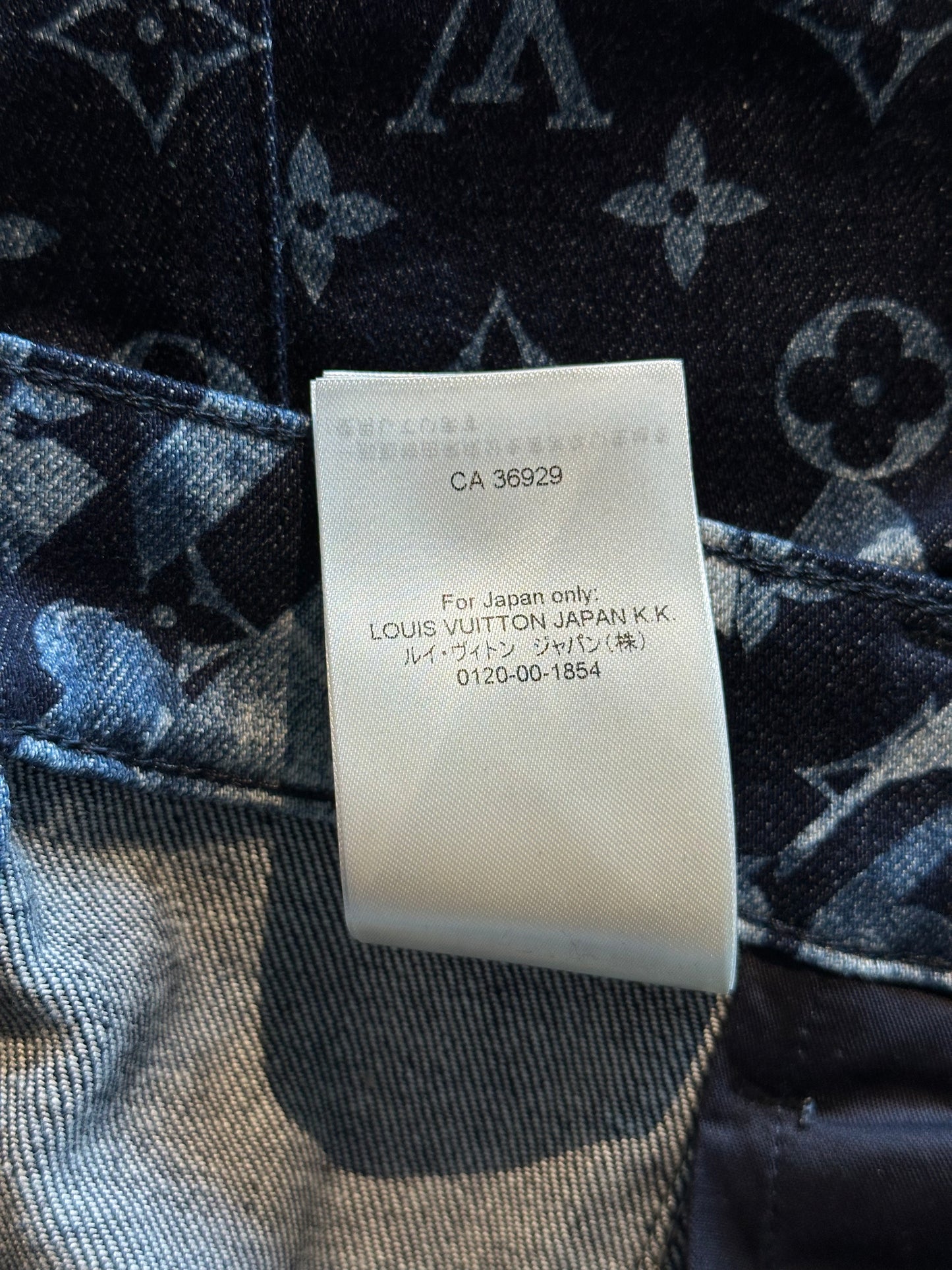 Louis Vuitton Blue Floral Monogram Jeans