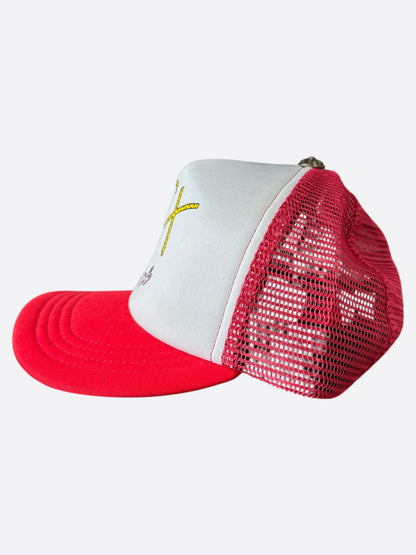 Chrome Hearts Matty Boy Red & White Sex Records Trucker Hat