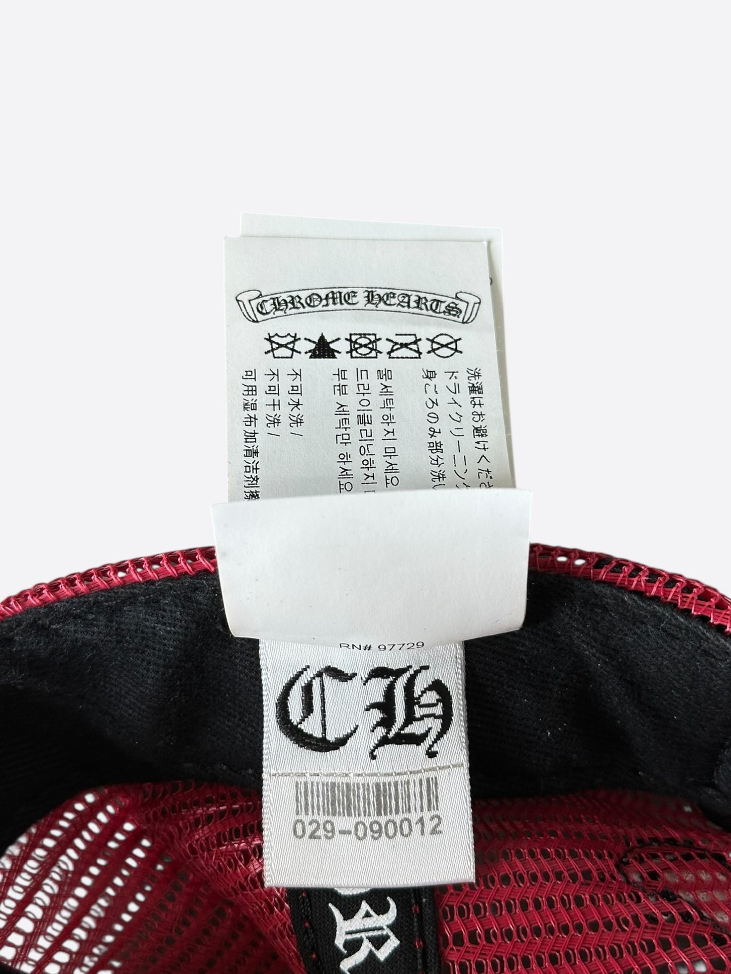 Chrome Hearts Matty Boy Red & White Sex Records Trucker Hat