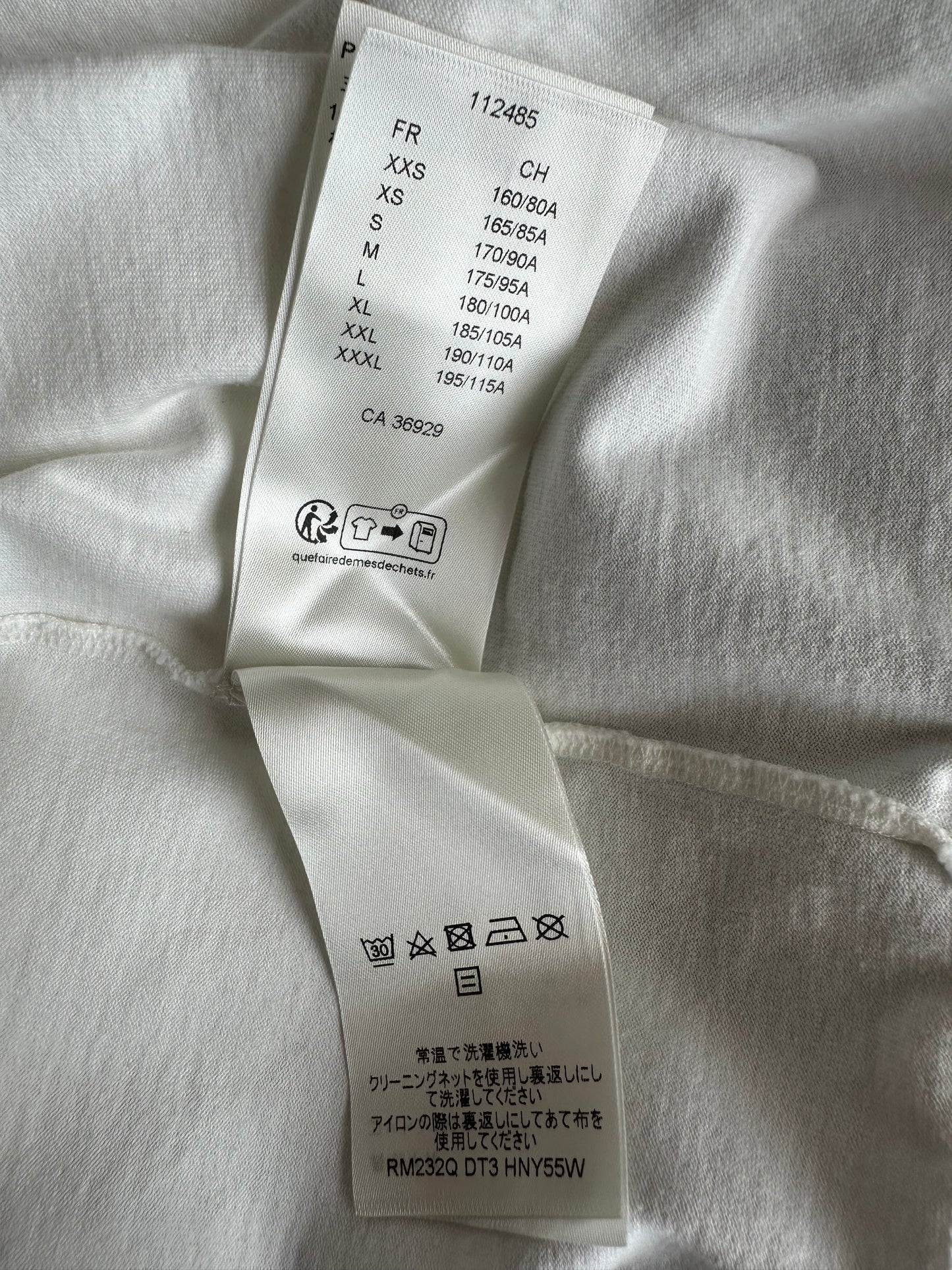 Louis Vuitton White Embossed Logo T-Shirt