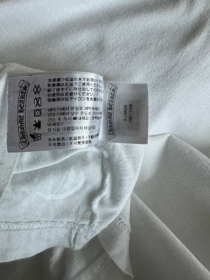 Chrome Hearts White & Black Scroll Logo T-Shirt