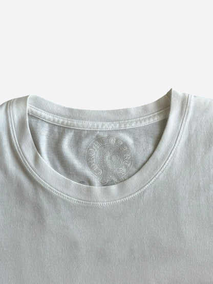 Chrome Hearts White & Black Scroll Logo T-Shirt