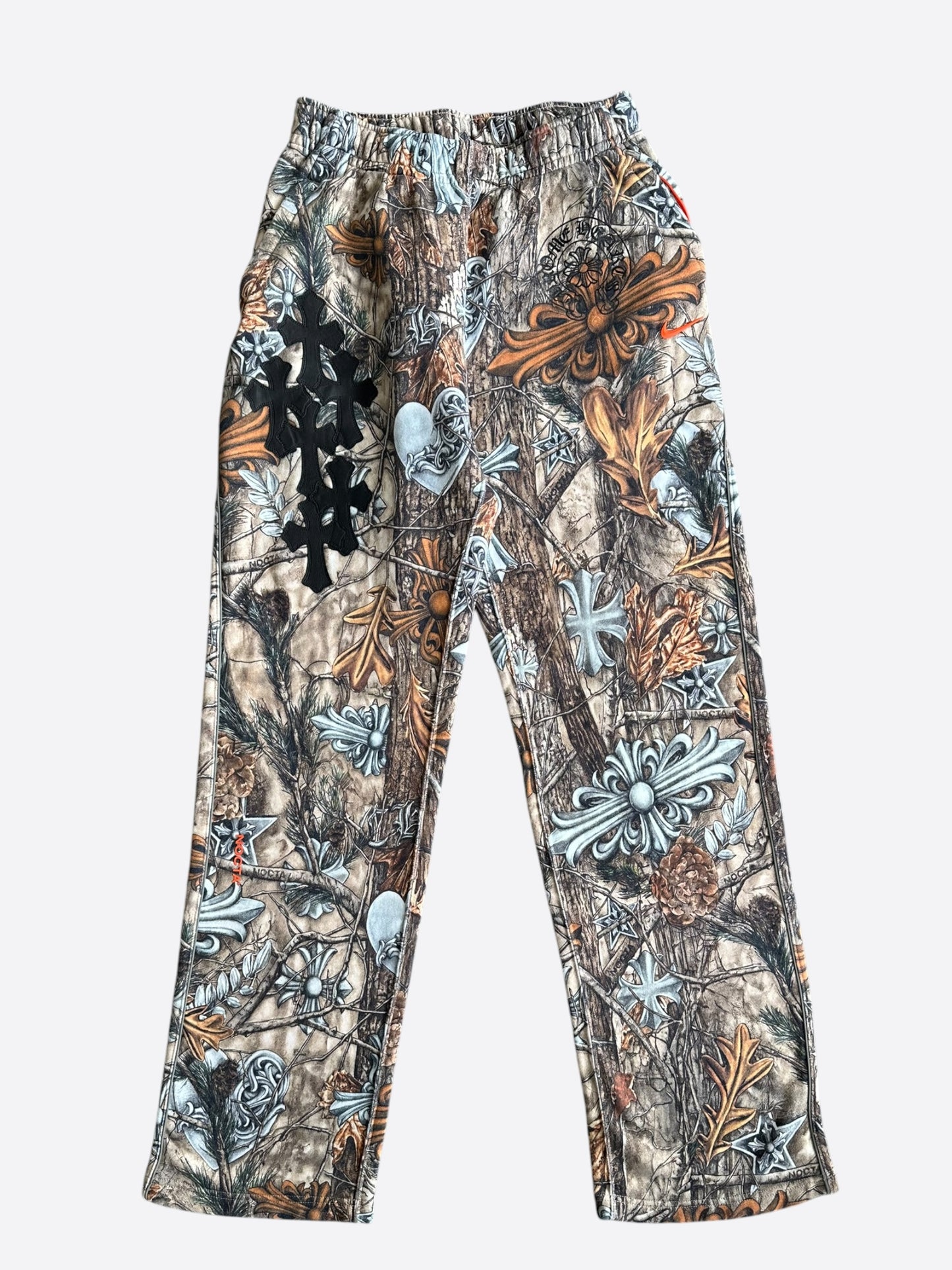 Chrome Hearts Nike NOCTA Camouflage & Black Cross Patch Sweatpants