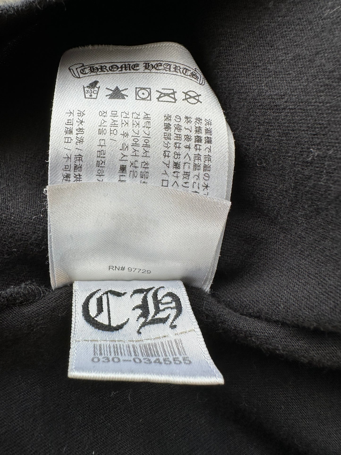 Chrome Hearts Black Gradient Circle Logo Longsleeve T-Shirt