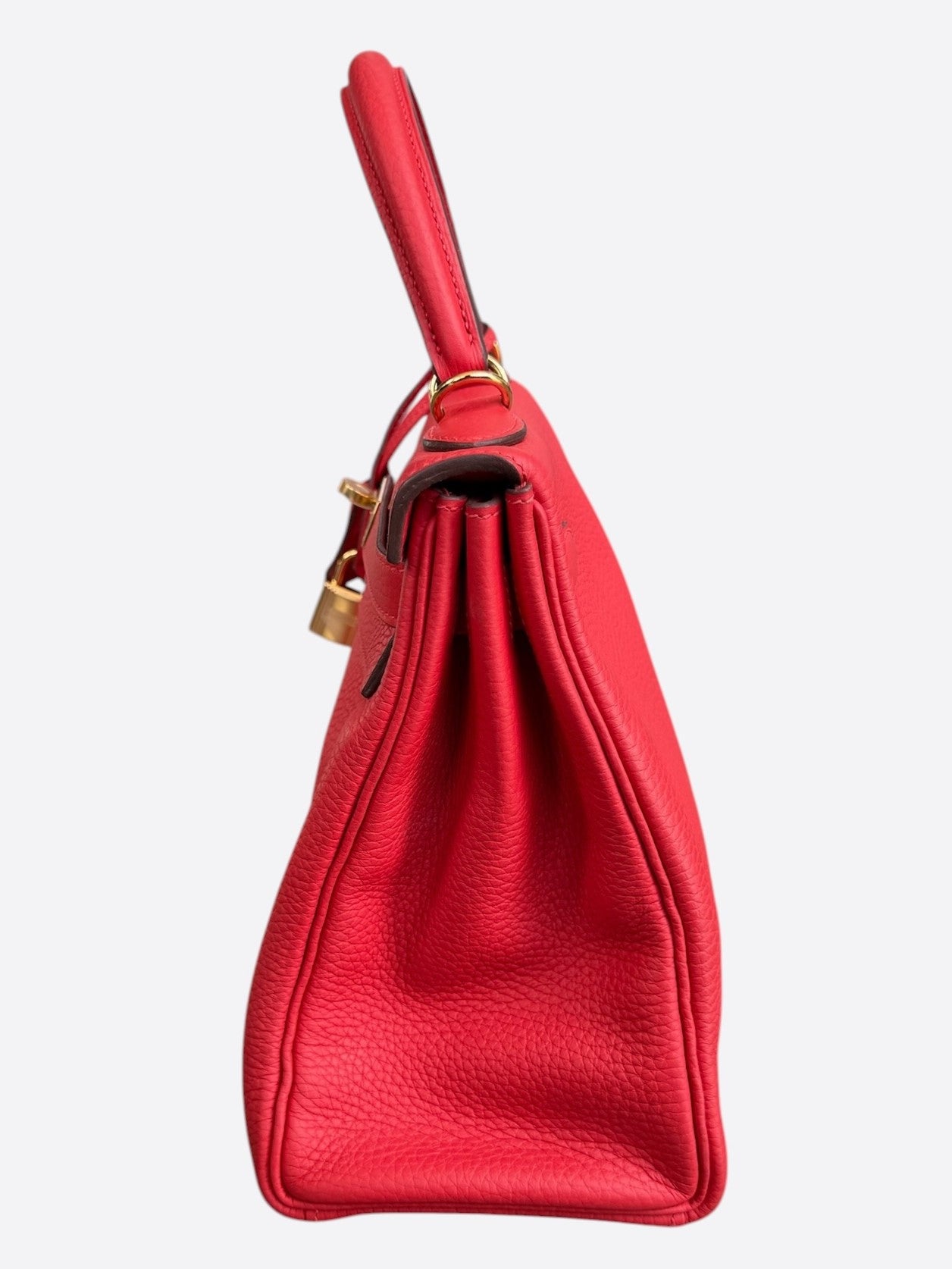Hermes Rouge Casaque Togo & Gold Hardware Kelly 28