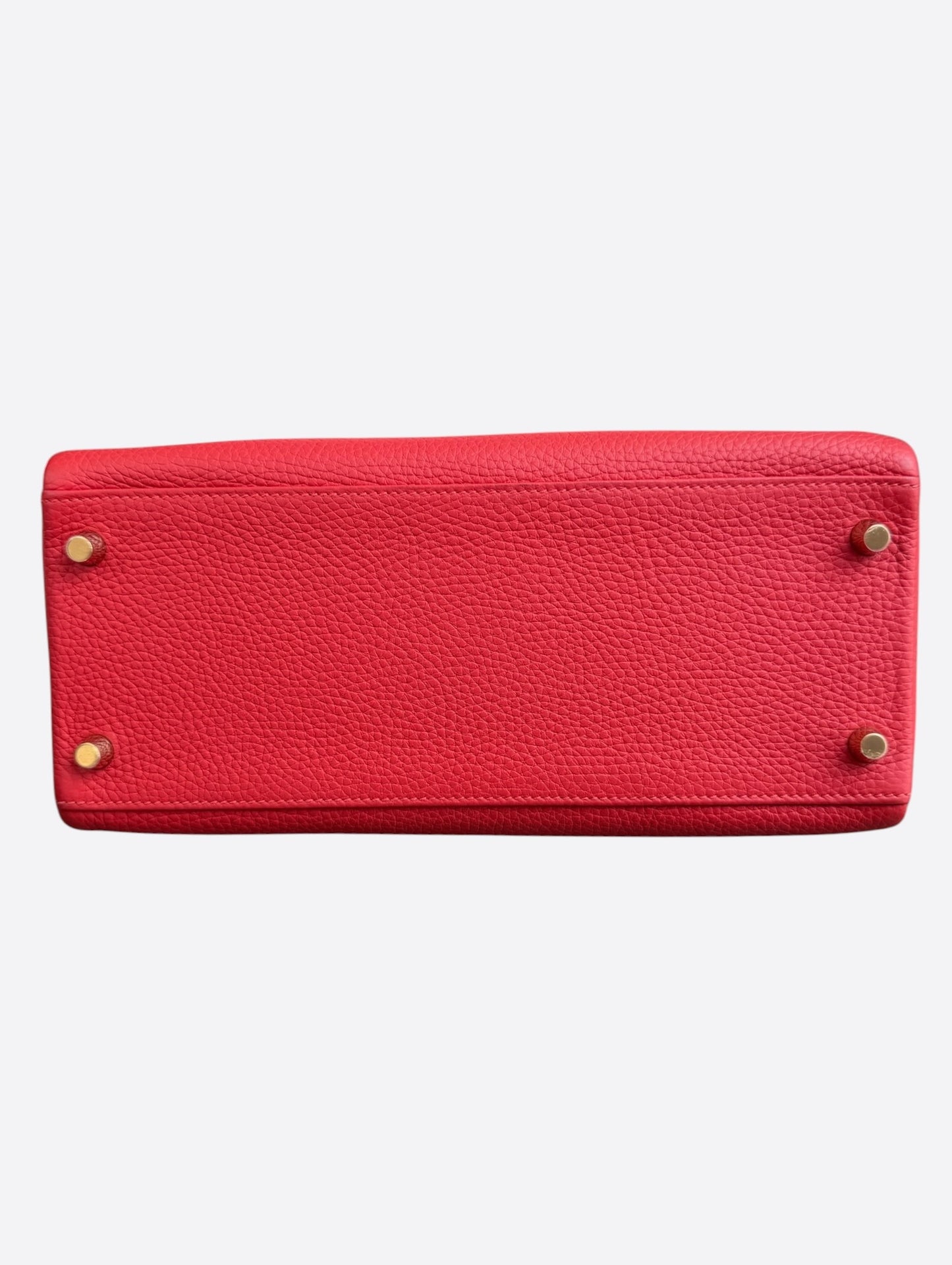Hermes Rouge Casaque Togo & Gold Hardware Kelly 28