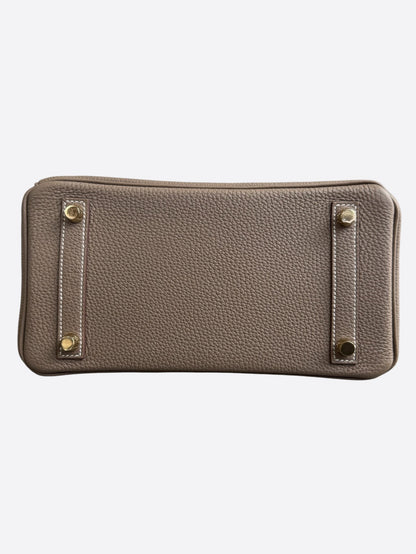 Hermes Etoupe Togo & Gold Hardware Birkin 25