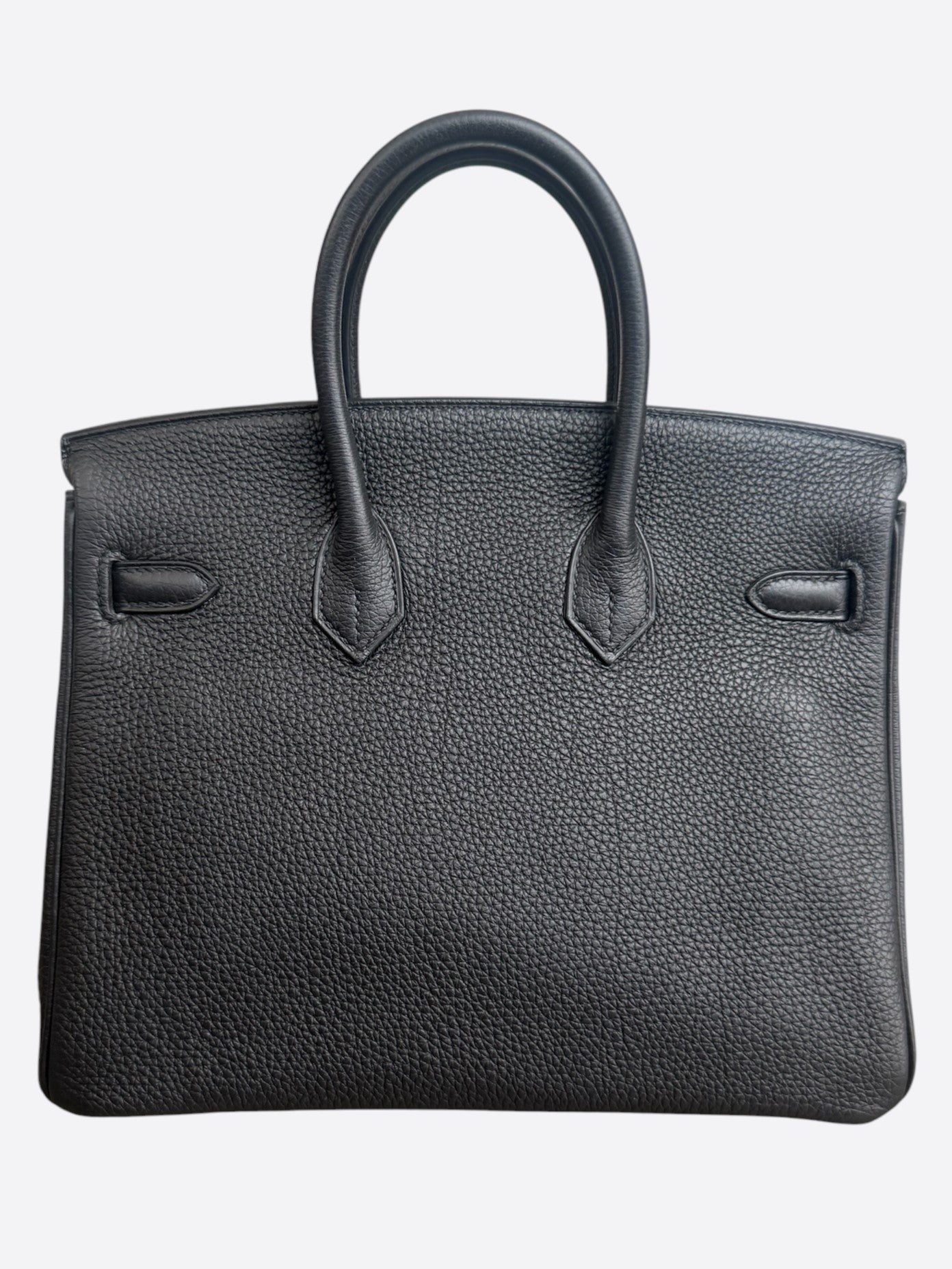 Hermes Black Togo & Rose Gold Hardware Birkin 25