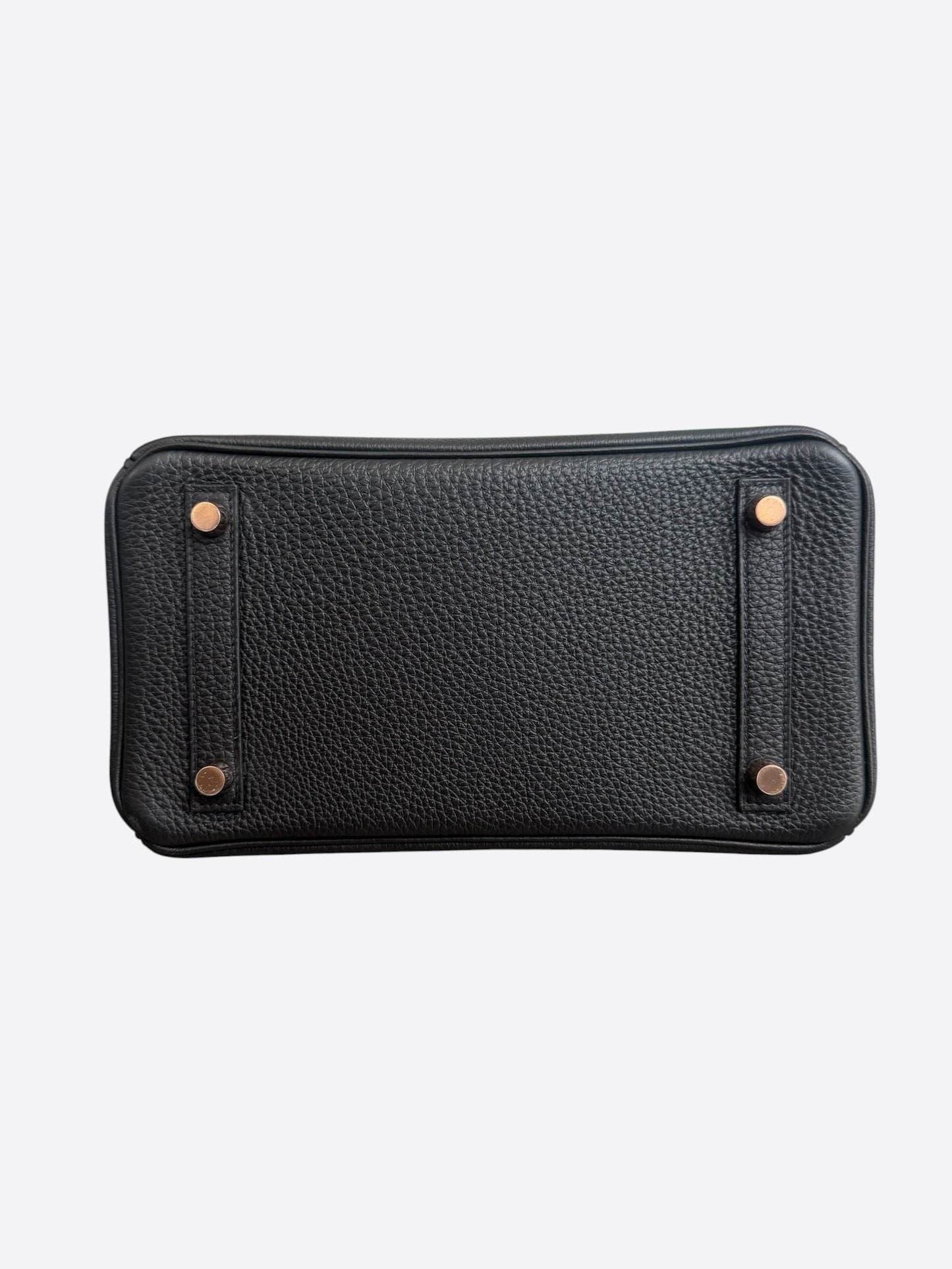 Hermes Black Togo & Rose Gold Hardware Birkin 25