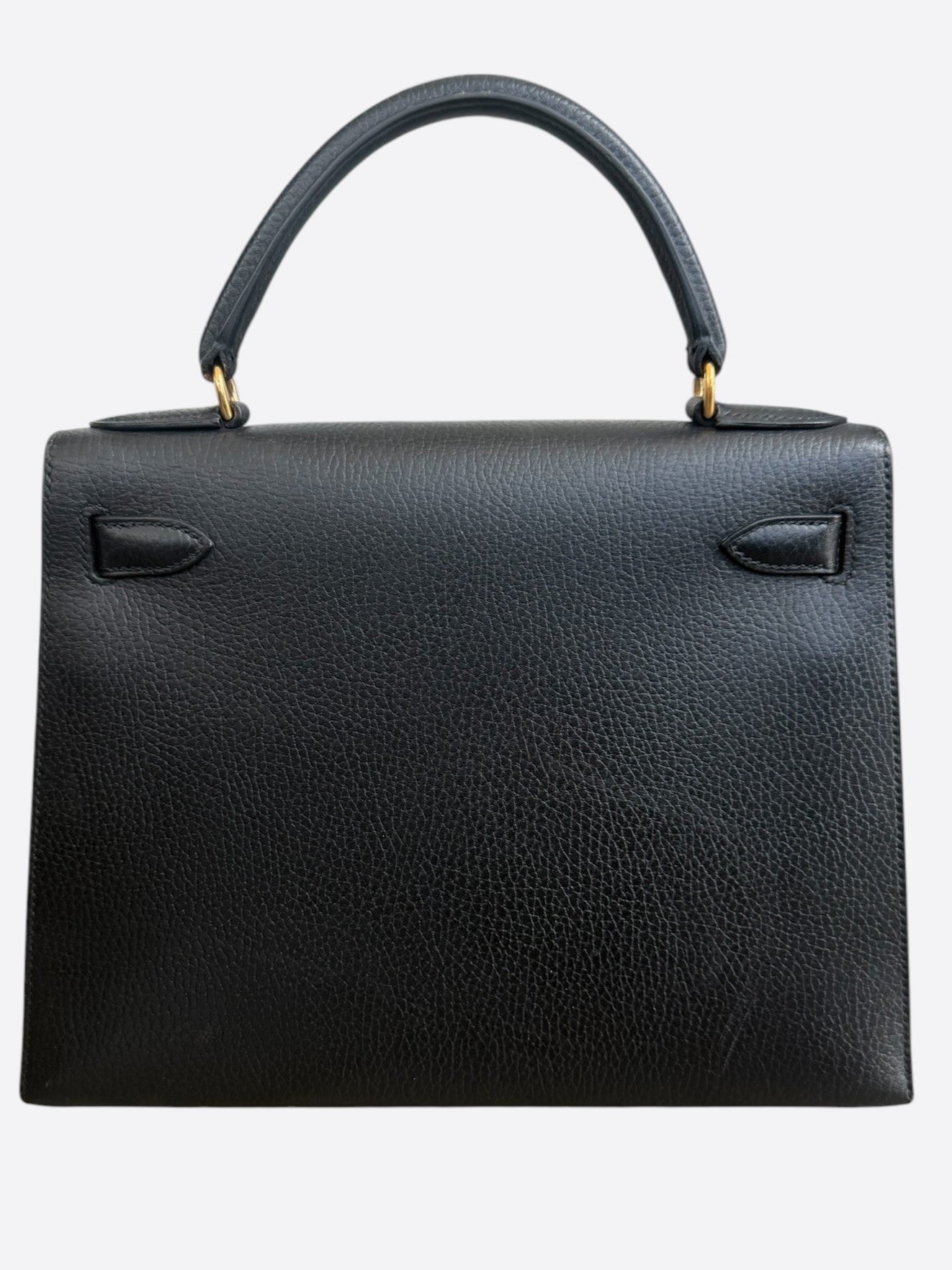 Hermes Black Togo & Gold Hardware Kelly 25