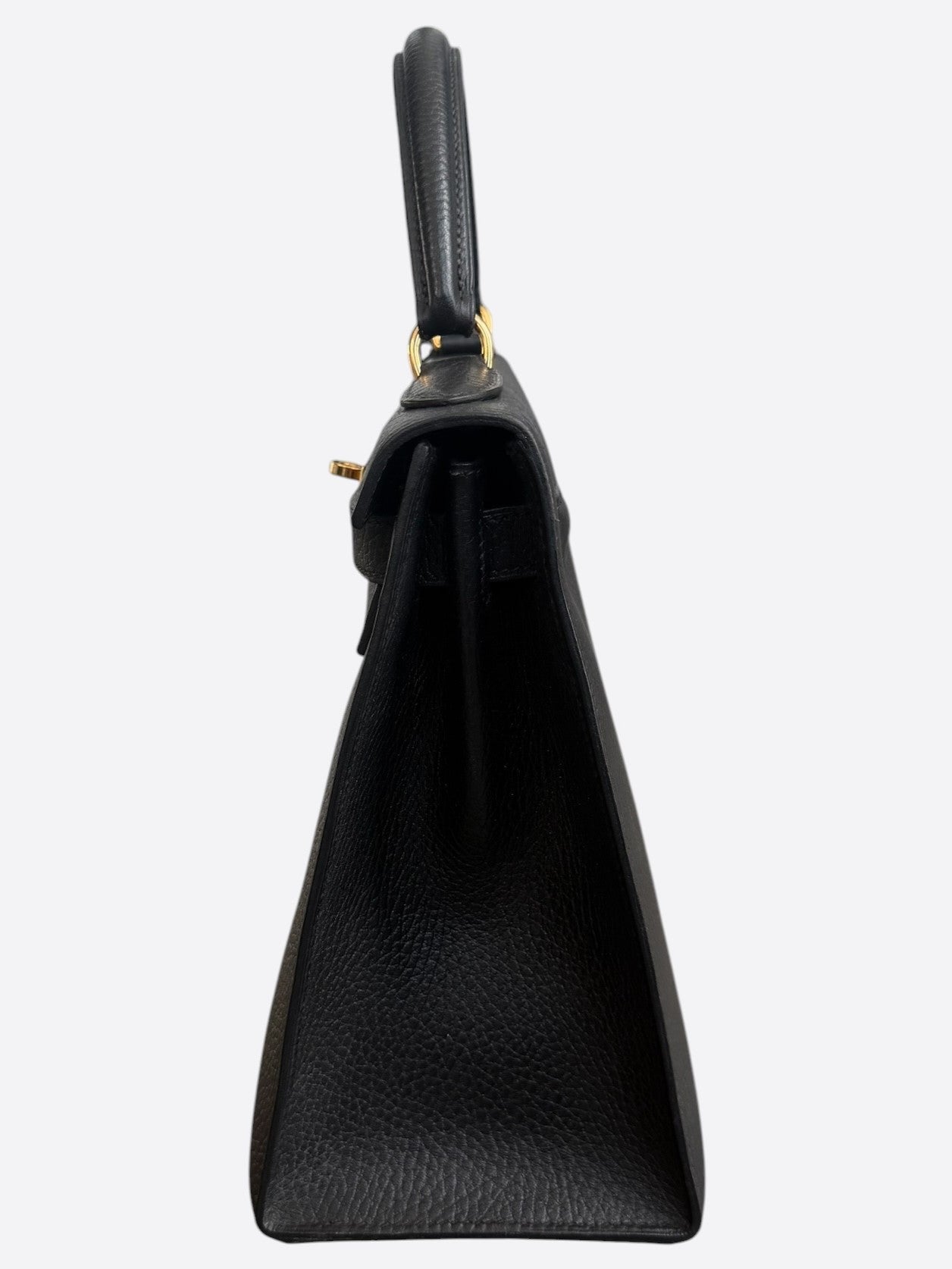 Hermes Black Togo & Gold Hardware Kelly 25