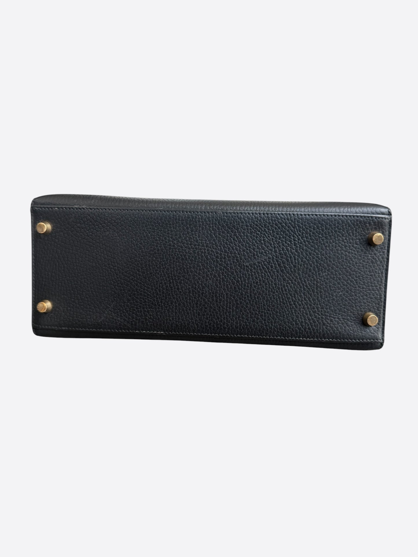 Hermes Black Togo & Gold Hardware Kelly 25