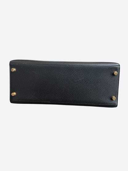 Hermes Black Togo & Gold Hardware Kelly 25