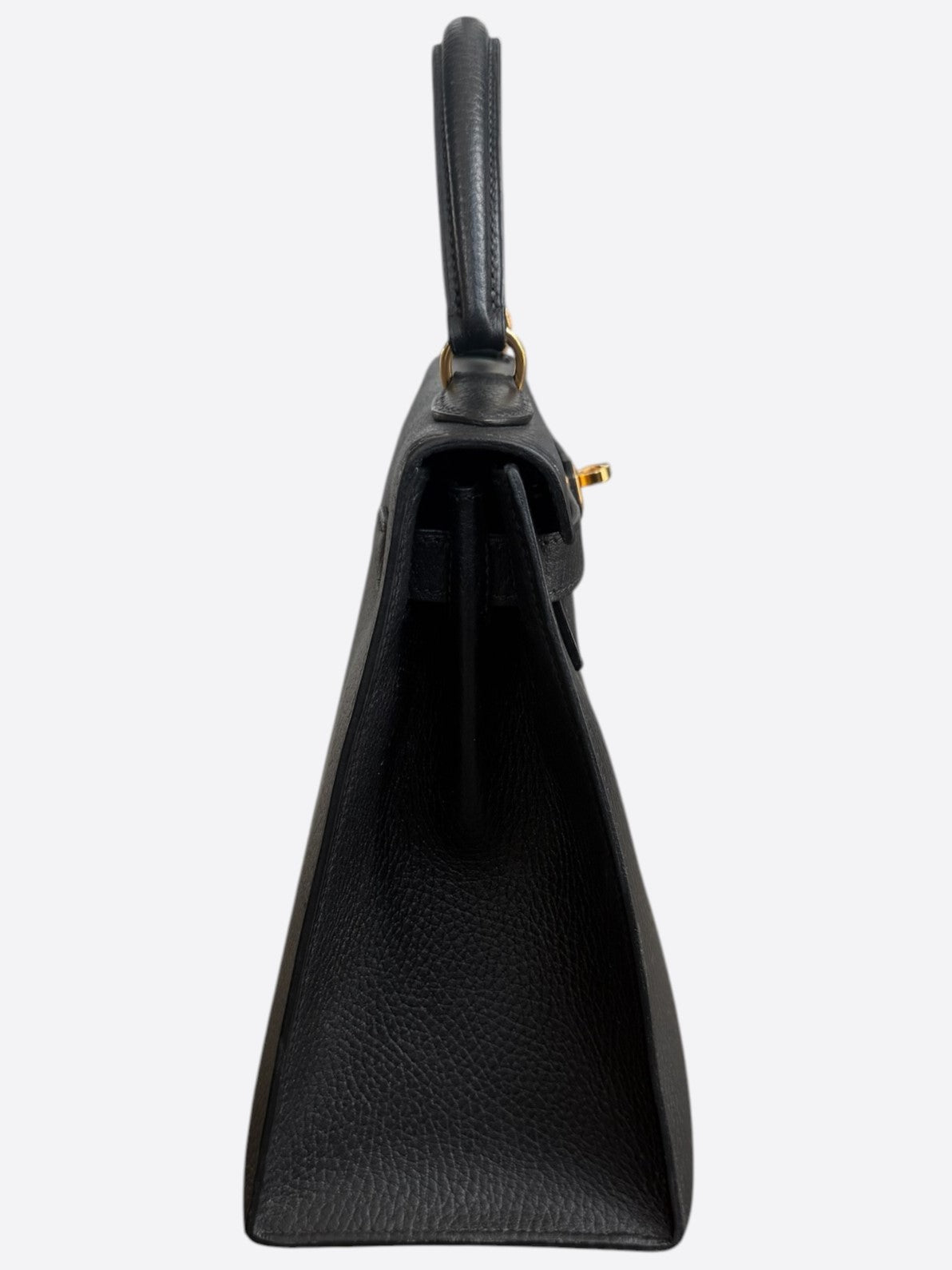 Hermes Black Togo & Gold Hardware Kelly 25