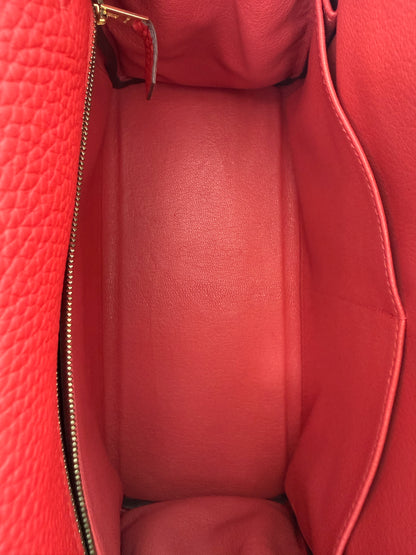 Hermes Rouge Casaque Togo & Gold Hardware Kelly 28