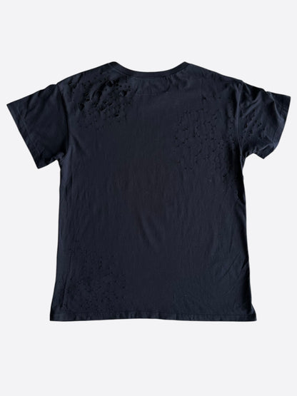 Enfants Riches Deprimes Black & White Distressed Classic Logo T-Shirt