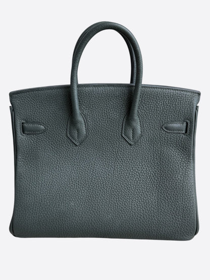 Hermes Vert Rousseau Togo & Palladium Hardware Birkin 25