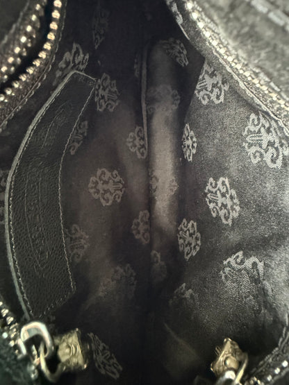 Chrome Hearts Black Leather Chicken Nugget Hand Bag
