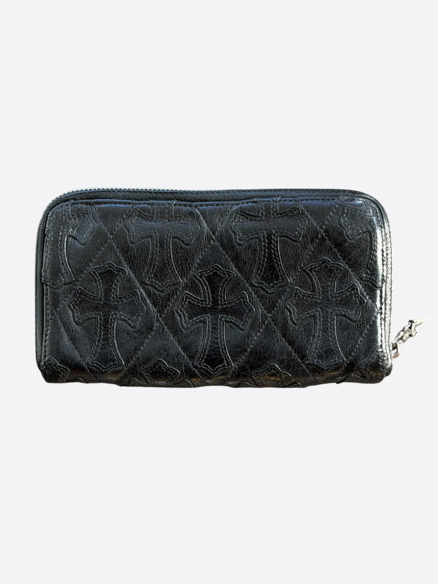 Chrome Hearts Black Cross Patch Wallet