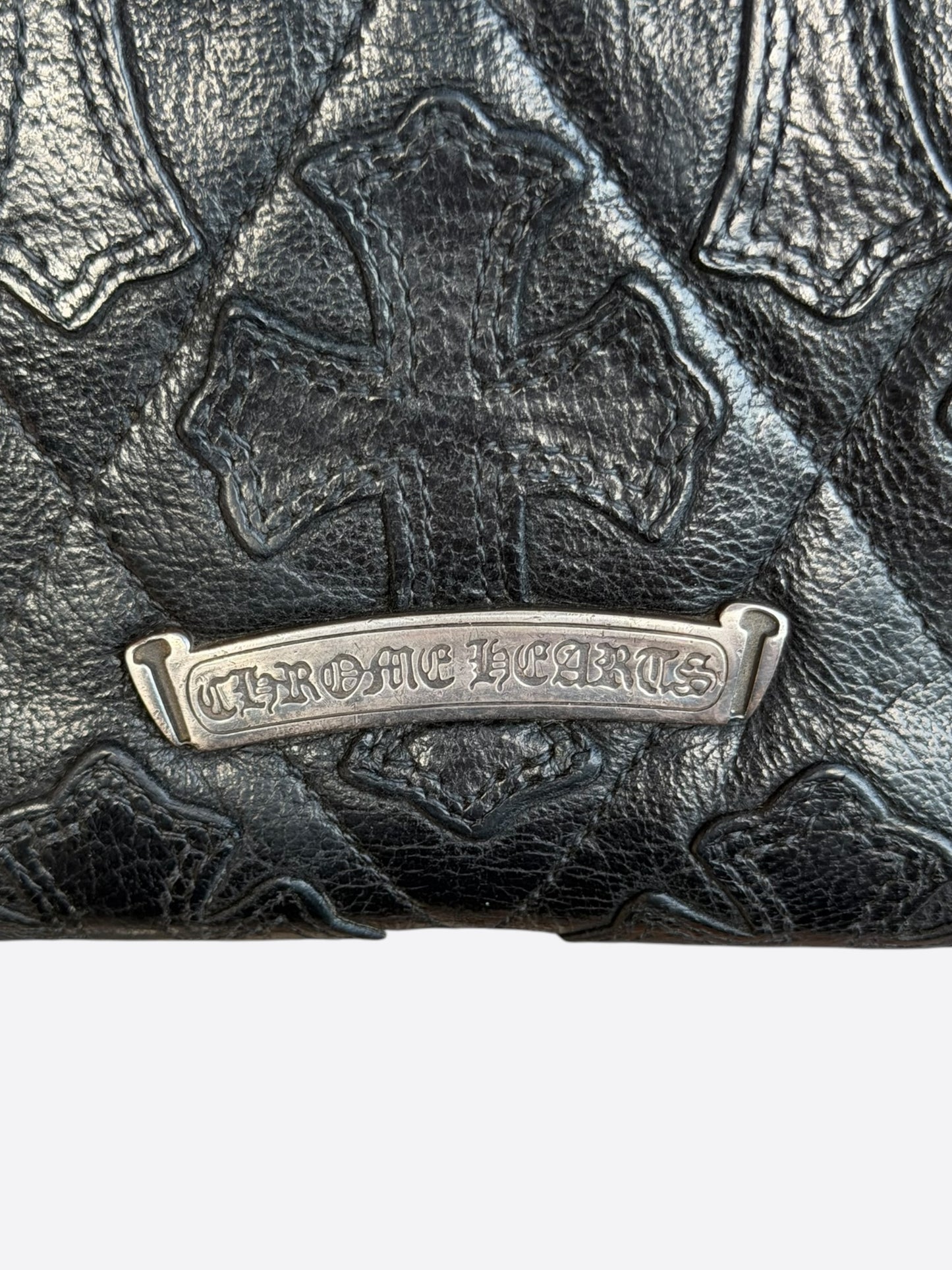 Chrome Hearts Black Cross Patch Wallet