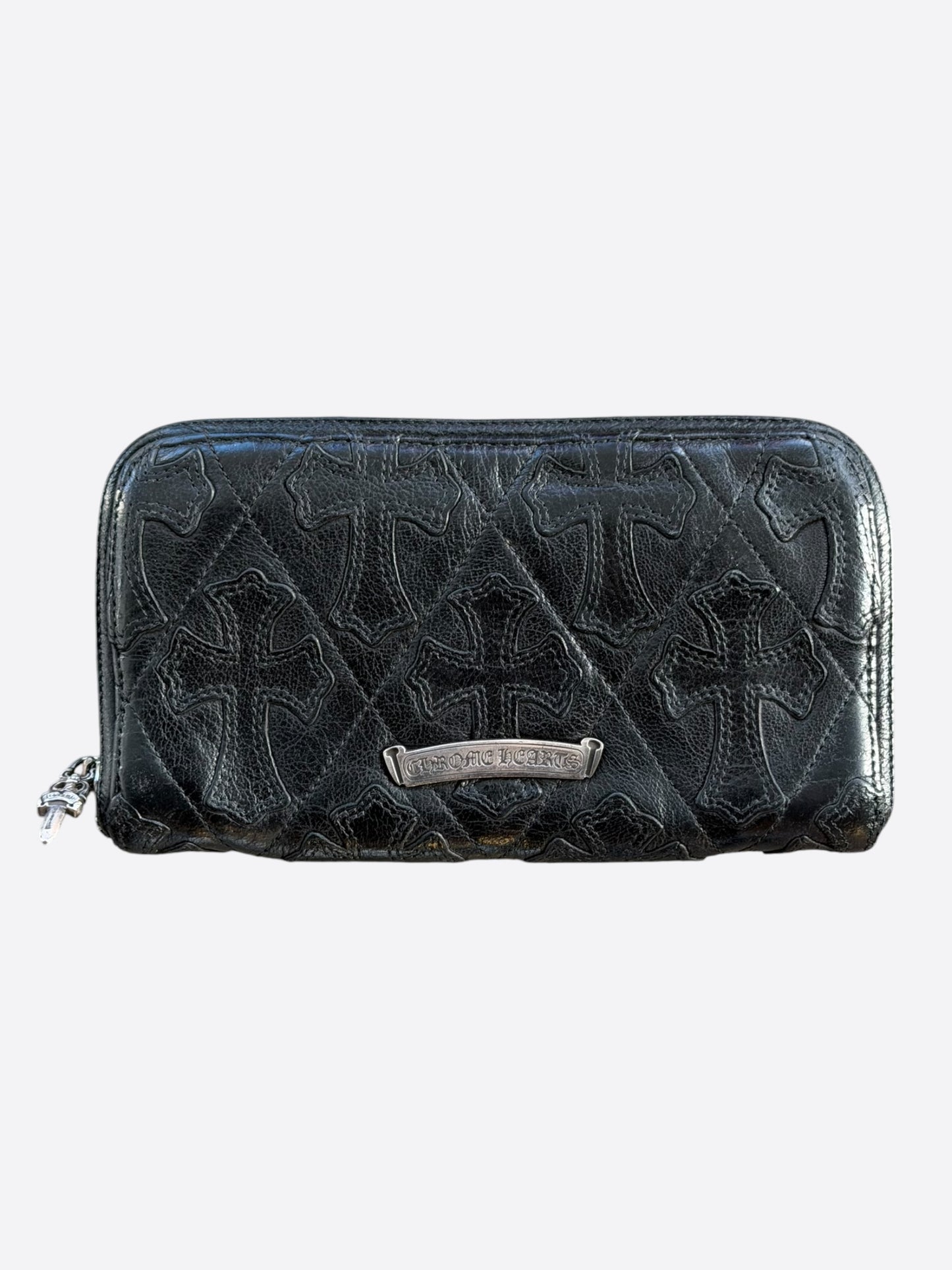 Chrome Hearts Black Cross Patch Wallet