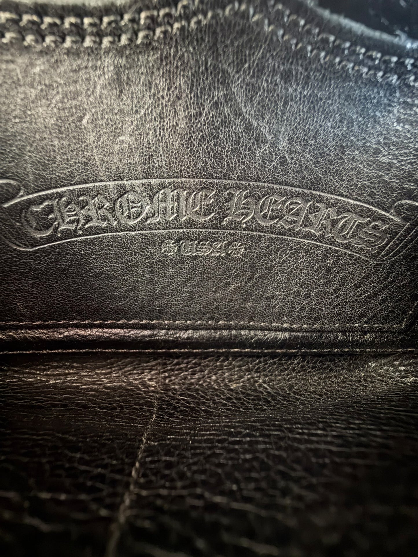 Chrome Hearts Black Cross Patch Wallet