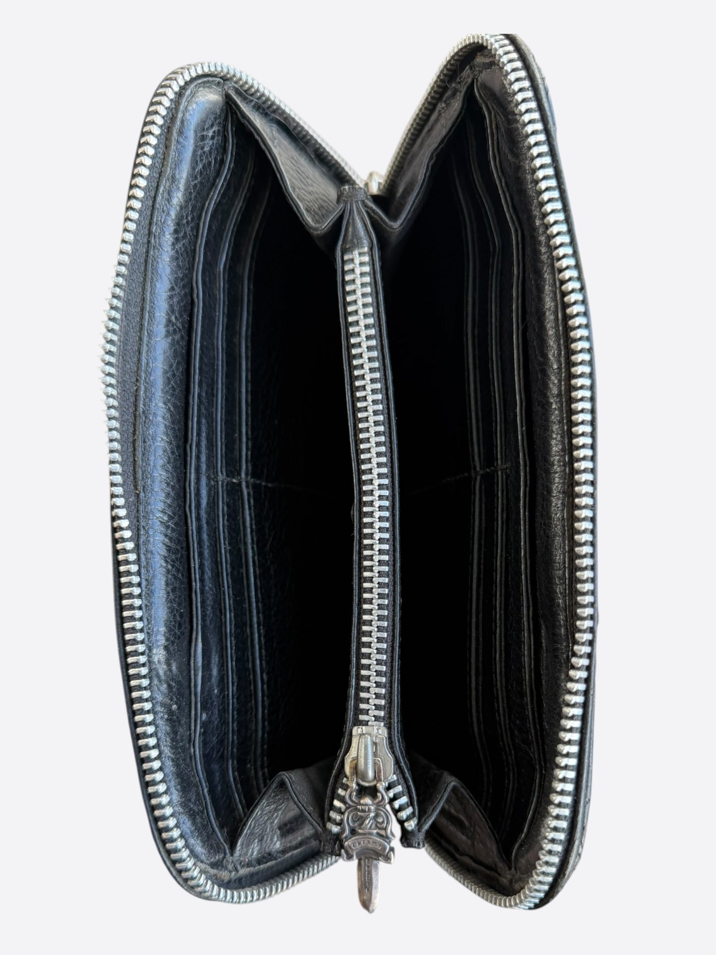 Chrome Hearts Black Cross Patch Wallet