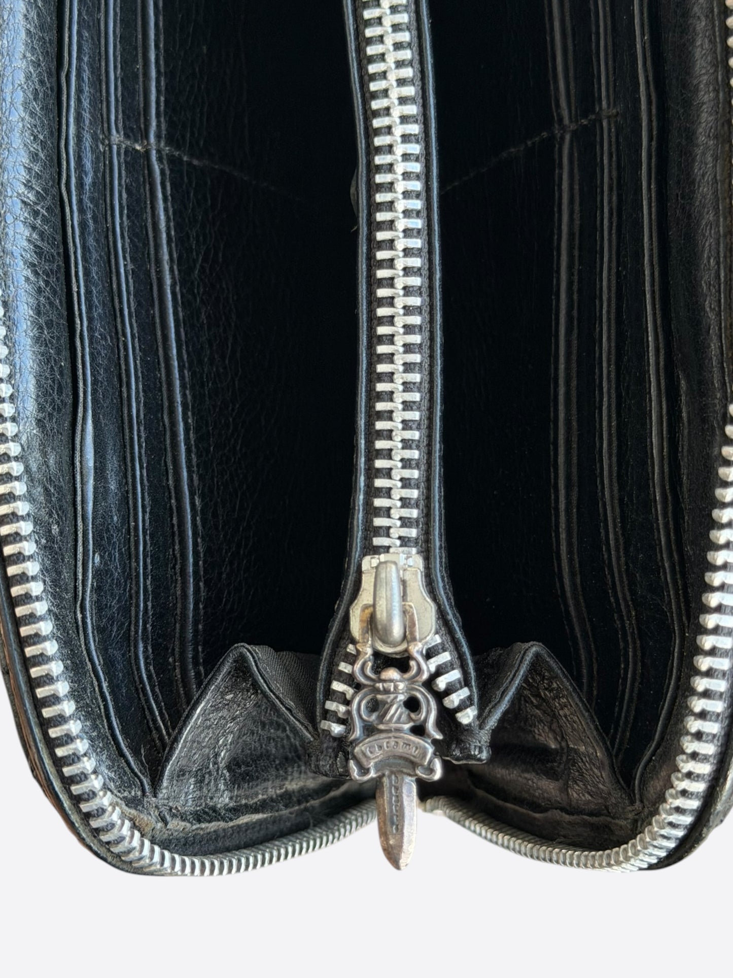 Chrome Hearts Black Cross Patch Wallet
