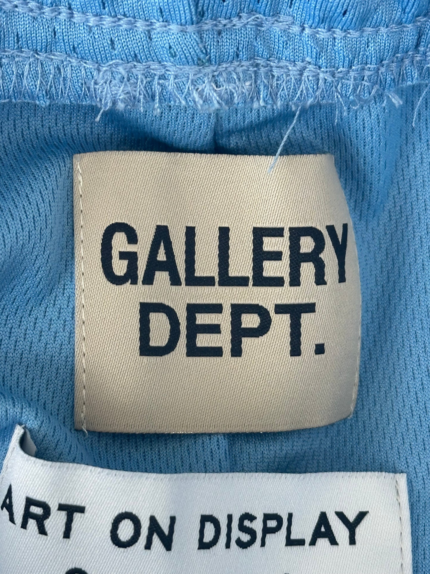 Gallery Dept Blue & White Logo Venice Court Shorts