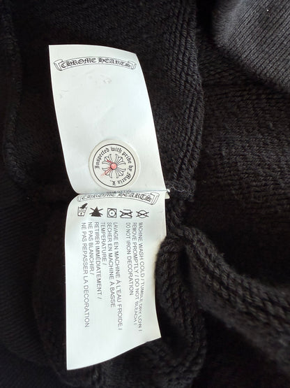 Chrome Hearts Black Triple Cross CH Logo Embroidered Sweater
