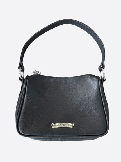 Chrome Hearts Black Leather Chicken Nugget Hand Bag