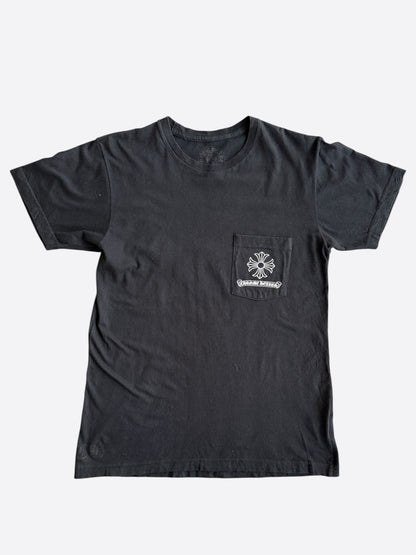 Chrome Hearts Black & White Dagger Logo T-Shirt