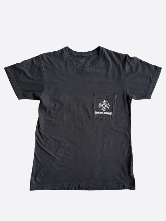 Chrome Hearts Black & White Dagger Logo T-Shirt