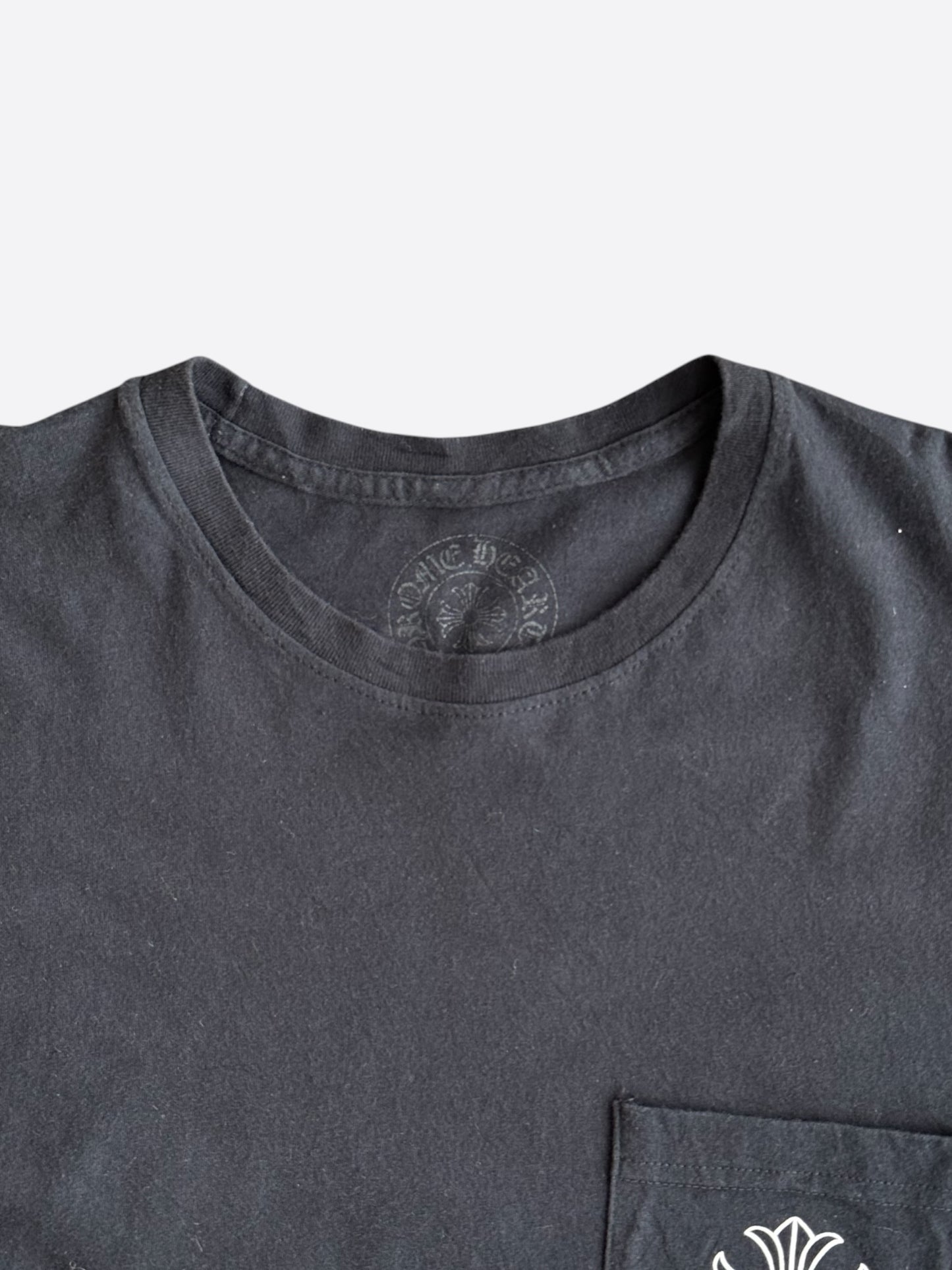Chrome Hearts Black & White Dagger Logo T-Shirt