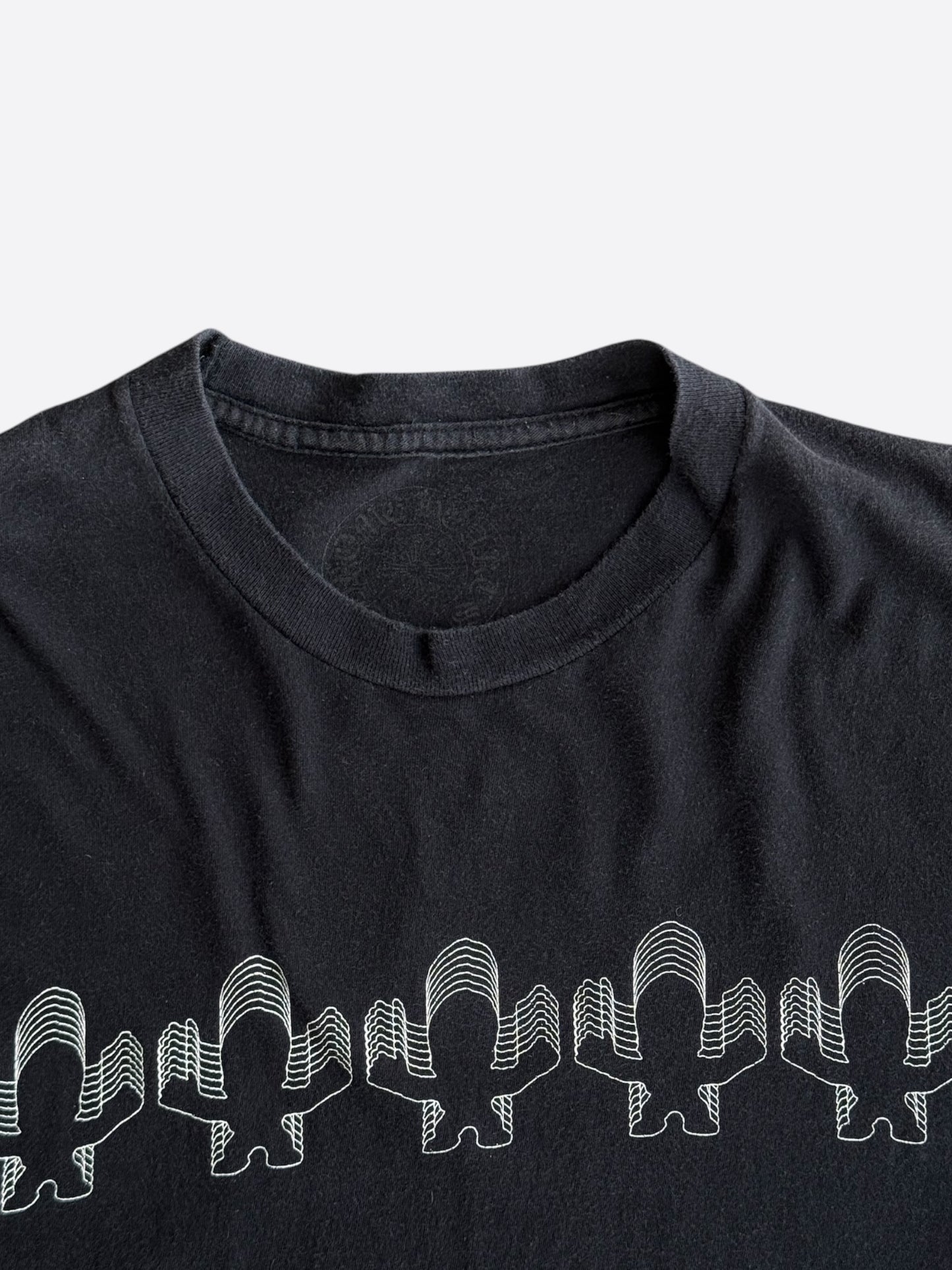 Chrome Hearts Black & White Foti Graphic T-Shirt