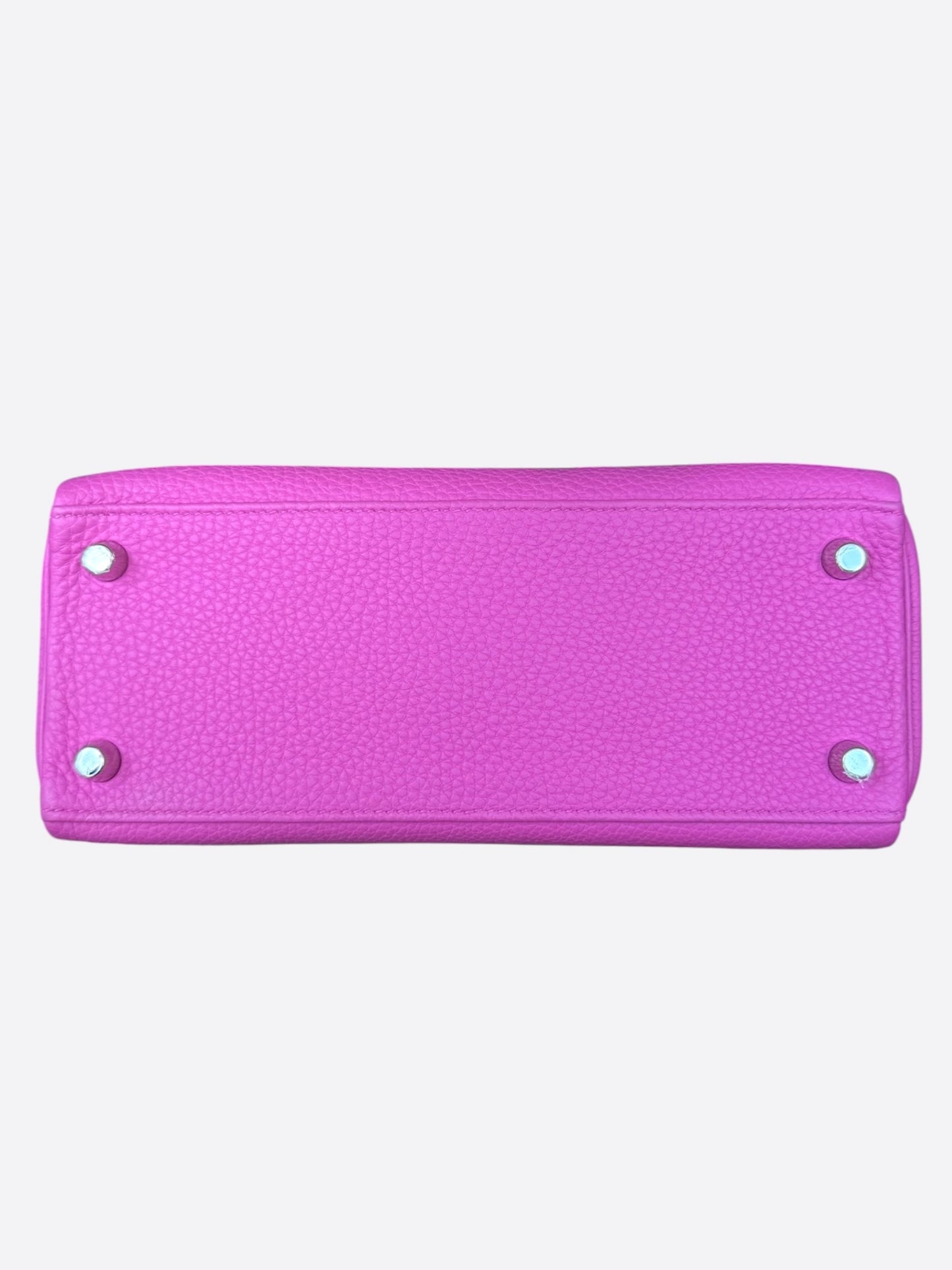 Hermes Rose Pourpre Togo & Palladium Hardware Kelly 25
