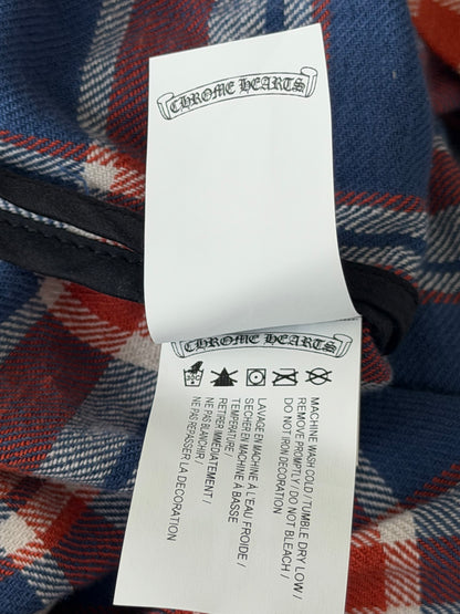 Chrome Hearts Blue & Green Floral Women's Flannel