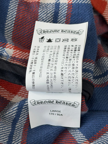 Chrome Hearts Blue & Green Floral Women's Flannel