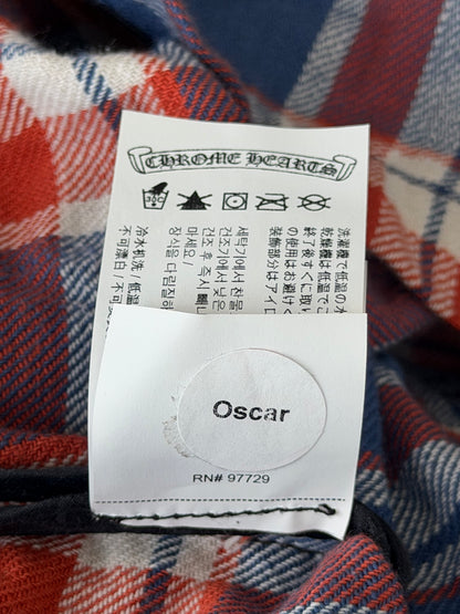 Chrome Hearts Blue & Green Floral Women's Flannel